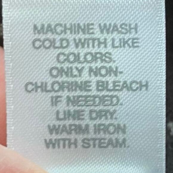 J Jill Size S Button Front Black White Confetti Print Blouse Long Sleeved - Picture 6 of 6